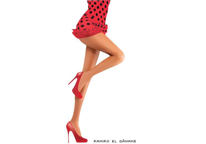 Pin-Up vector legs Pin-Up vector legs