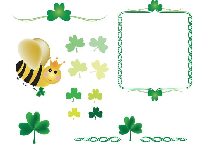 Shamrocks and Queen Bee Shamrocks and Queen Bee