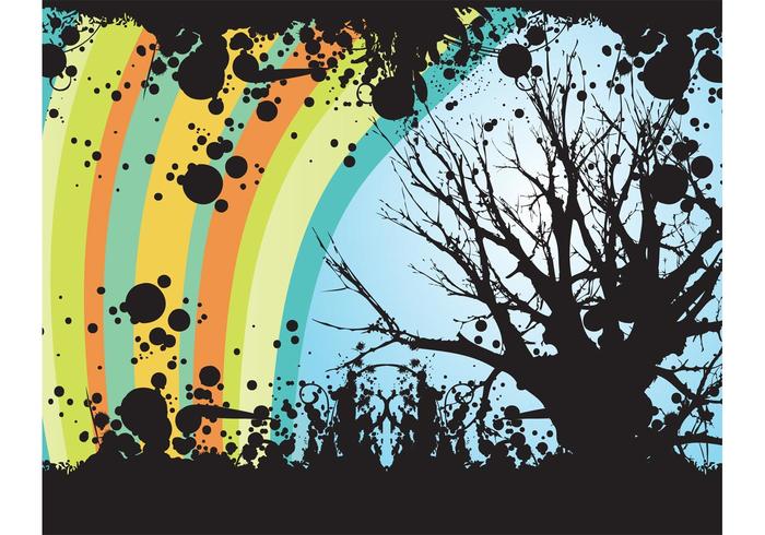 Trees floral Vector Swirls Trees floral Vector Swirls