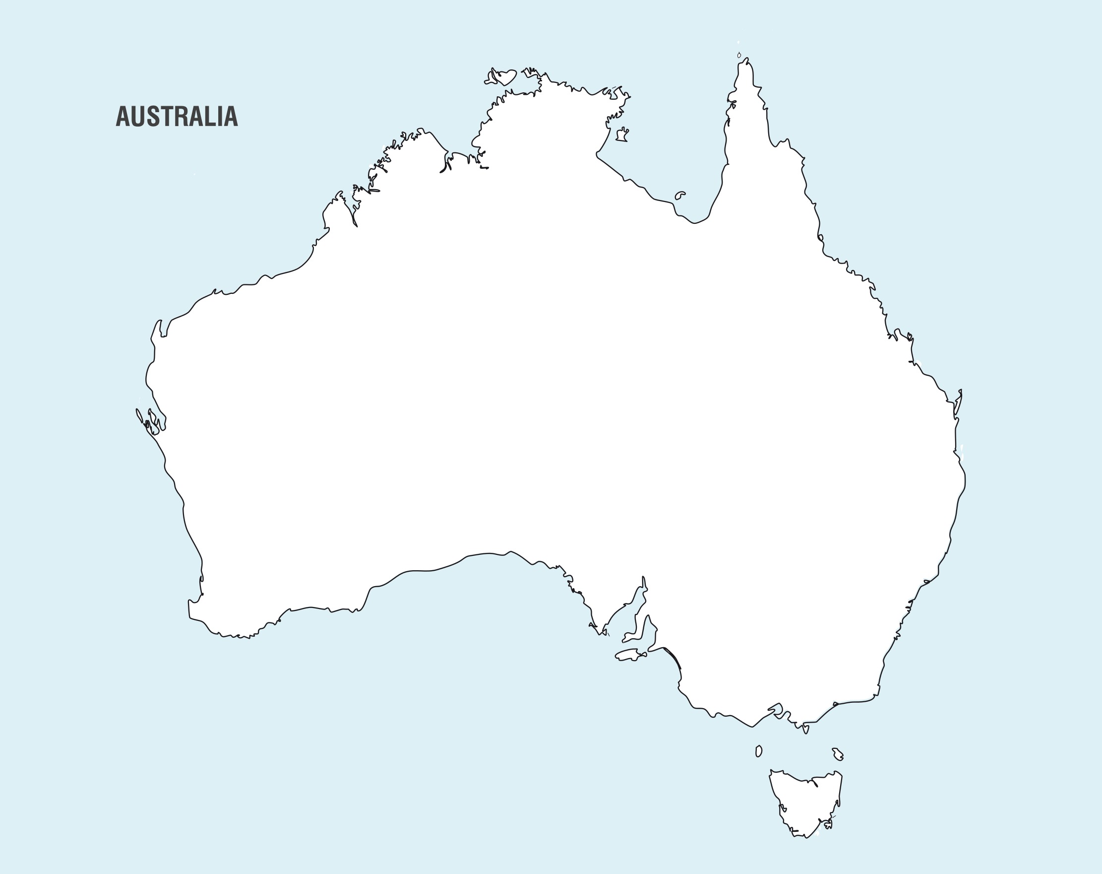 Map Of Australia Svg