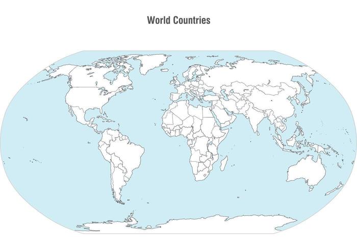 World Countries Map Vector 