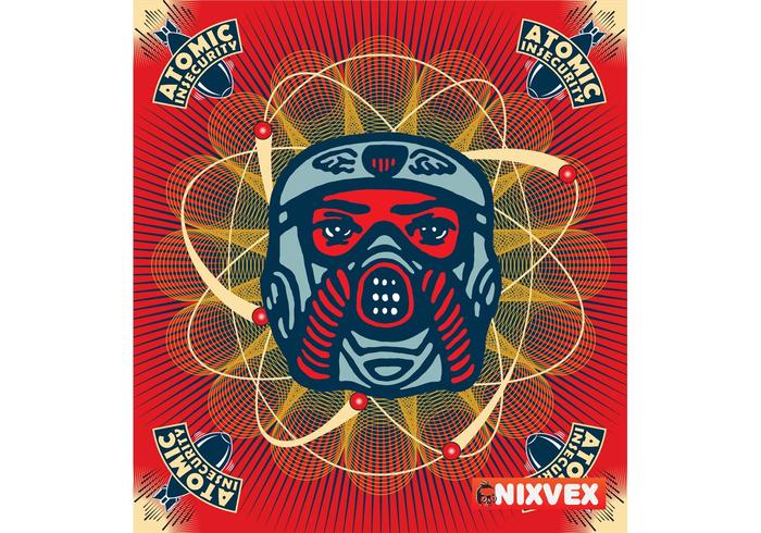 NixVex "Atomic Insecurity" Free Vector with OpArt texture NixVex "Atomic Insecurity" Free Vector with OpArt texture