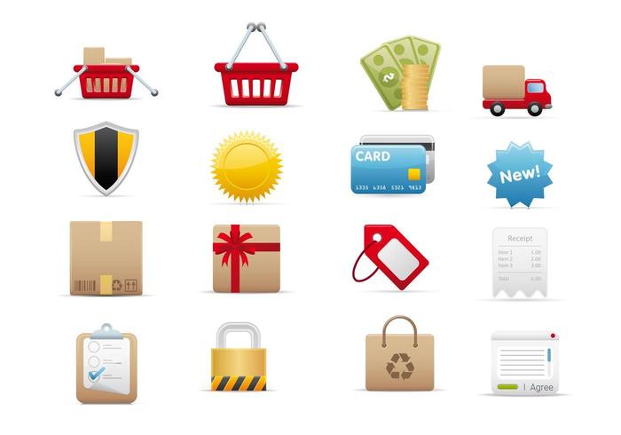 E-Comercio Vector Icon Pack