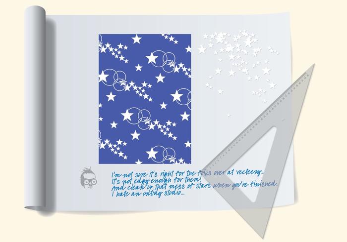 NixVex Star Pattern on Drawing Board Free Vector NixVex Star Pattern on Drawing Board Free Vector