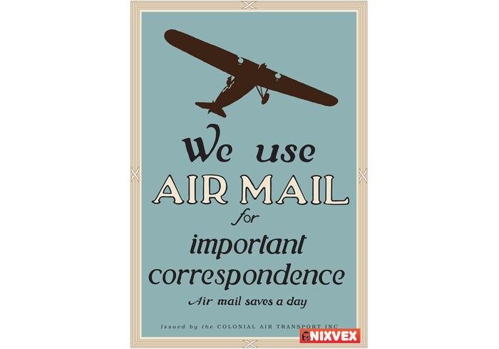 NixVex "We Use Air Mail" Free Vector NixVex "We Use Air Mail" Free Vector