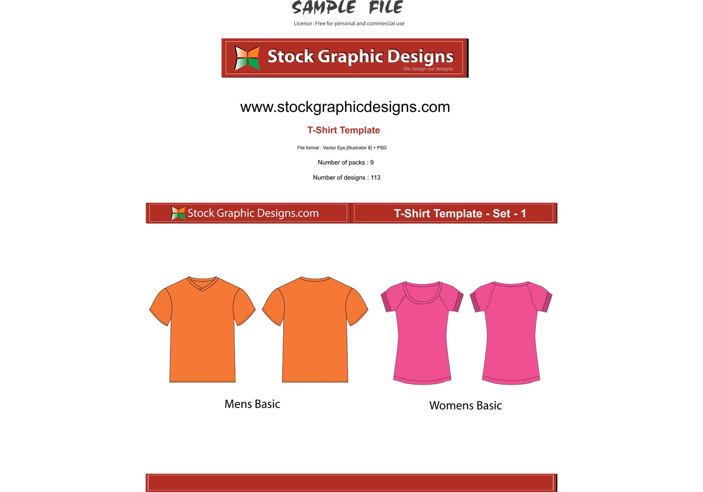 Vector T-Shirt Templates - Download Free Vector Art, Stock ...