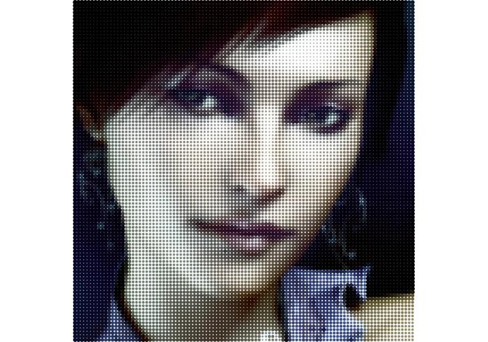 Color Halftone Vector Faces Pack Color Halftone Vector Faces Pack