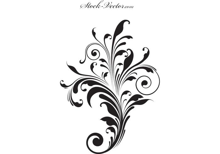 Free vector engraved flower Free vector engraved flower