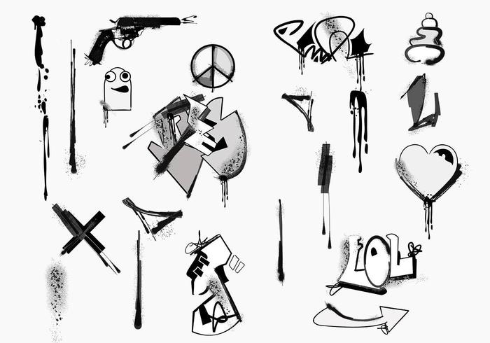 Graffiti Vector Element Pack