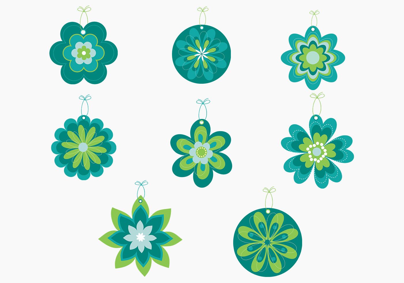 Download Pink Flower Power Tag Vector Pack 12168 - Download Free ...