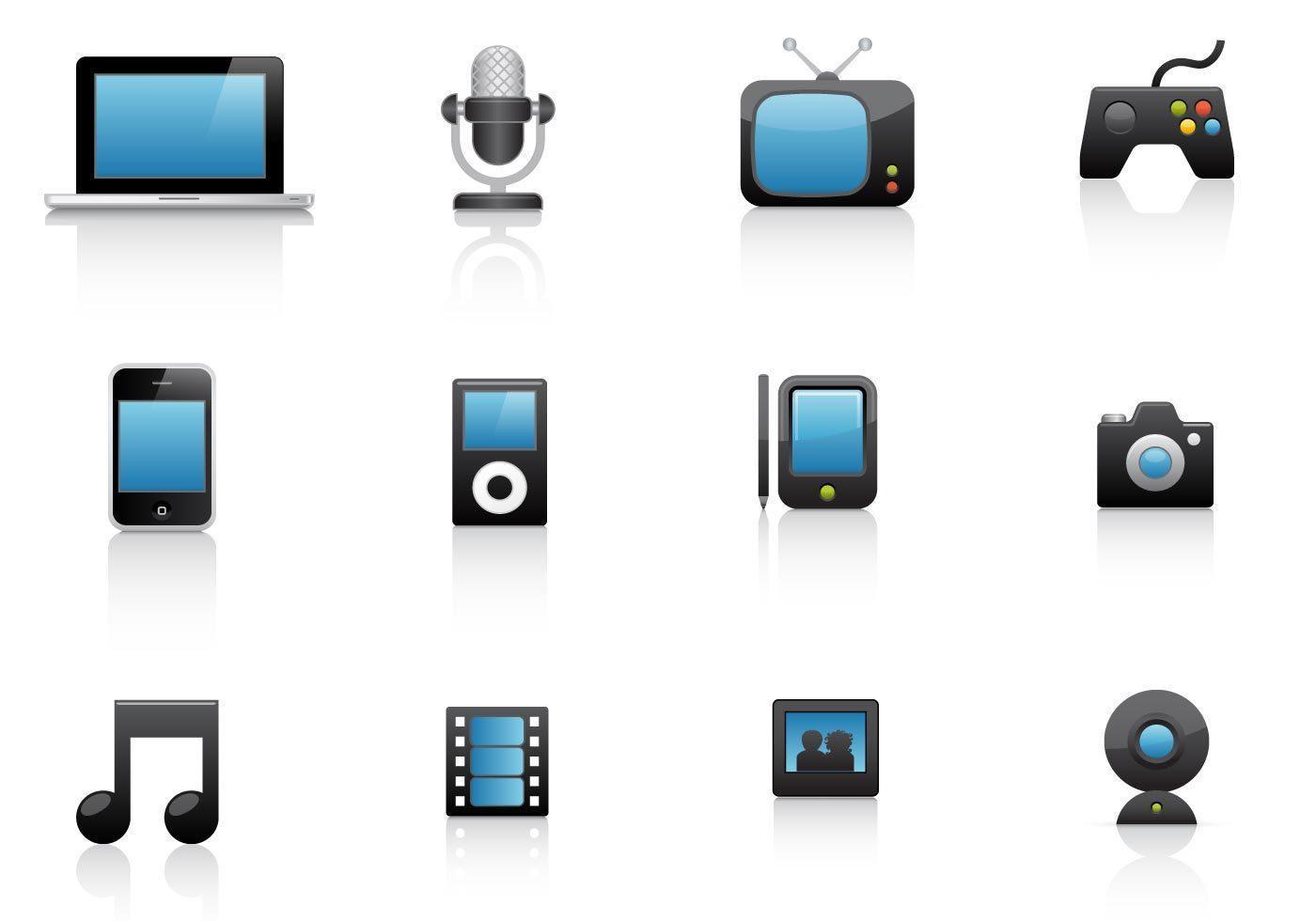Media Icon Vector Pack 12237 Vector Art at Vecteezy