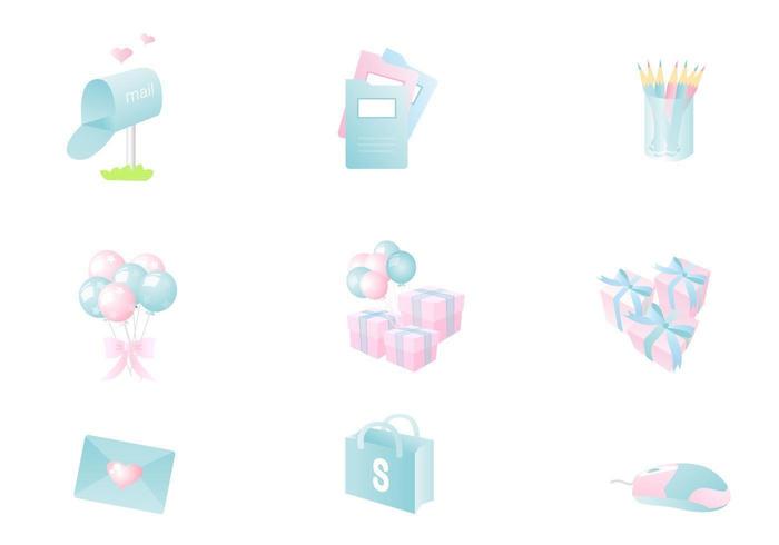 Pastel Icon Pack Vectorial vector