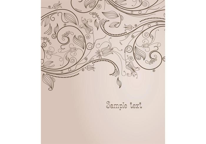 Vector illustration with abstract flowers Vector illustration with abstract flowers