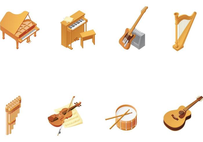 Wooden Instruments Vector Pack