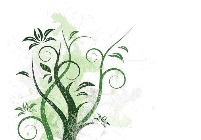 Grungy Vines Background Vector
