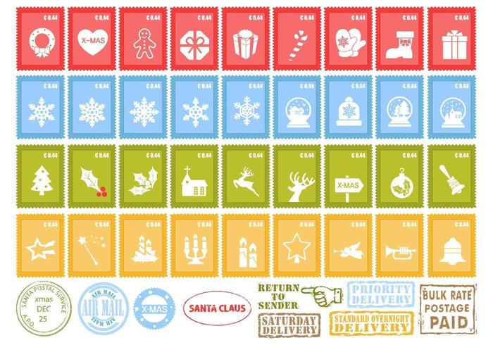 Christmas Stamp Vector Pack
