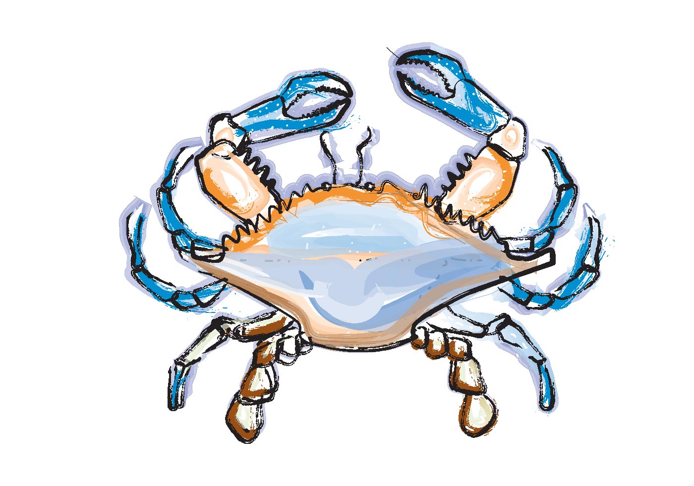 Blue Crab - Download Free Vector Art, Stock Graphics & Images