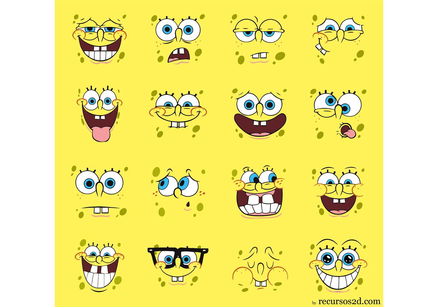 Spongebob Squarepants Vector Pack Faces - Download Free Vector Art Spongebob Squarepants Vector Pack Faces - Download Free Vector Art