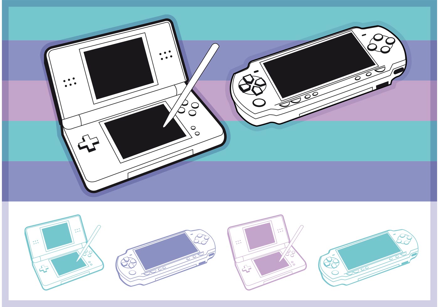 Download Portable consoles - Download Free Vector Art, Stock Graphics & Images