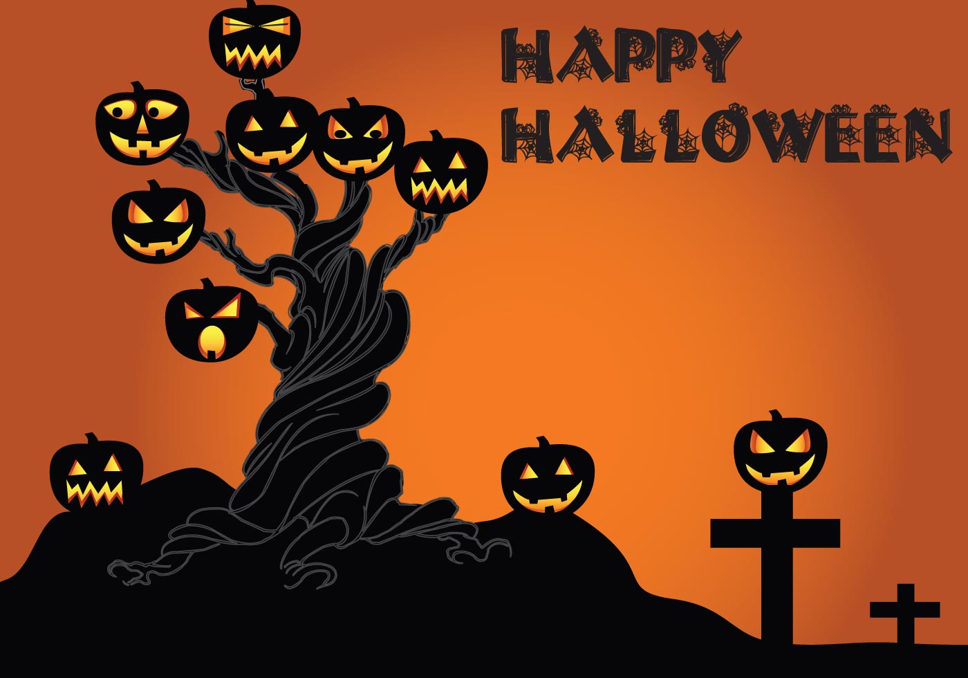 Download Halloween Tree - Download Free Vector Art, Stock Graphics ...
