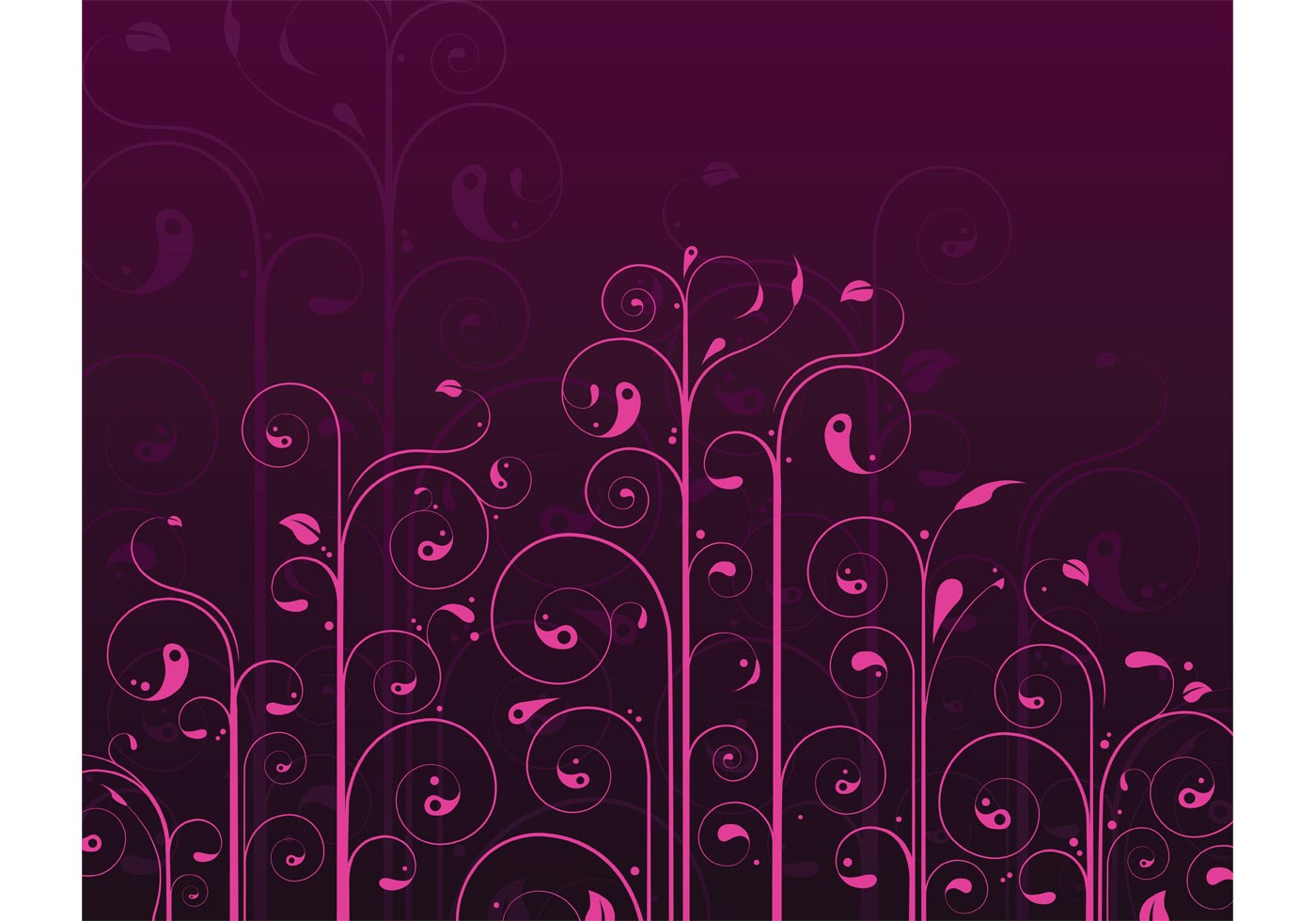 Vector Swirls Flower Pattern - Download Free Vector Art, Stock Graphics