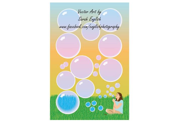 Girl Blowing Bubbles Girl Blowing Bubbles