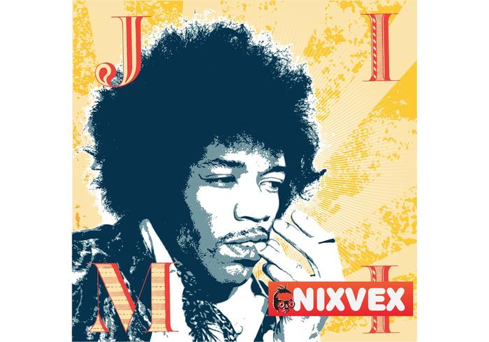NixVex Jimi Hendrix Free Vector NixVex Jimi Hendrix Free Vector