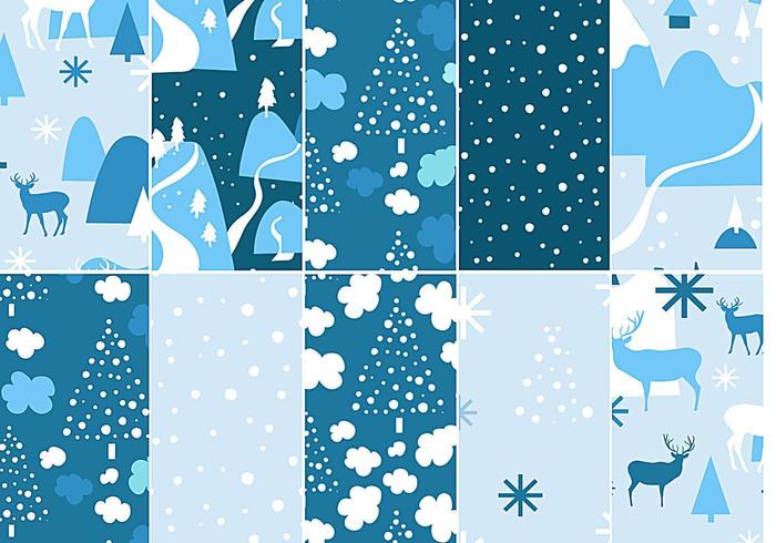 Chilly Winter Vector Pattern Pack 