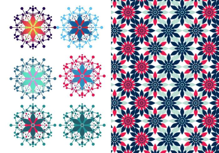 Festive Floral Vector & Illustrator Pattern Pack