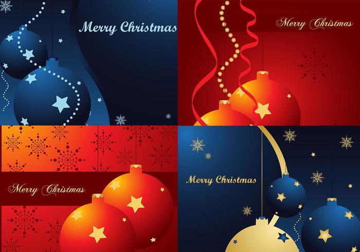 Bright Christmas Wallpaper Vectors 