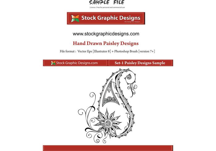 Vector Paisley Designs Vector Paisley Designs