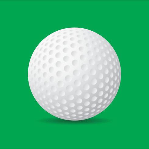 Realistic Detailed Golf Ball vector