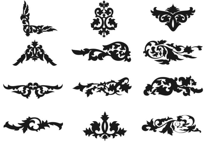 Decorative Floral Ornament Vectors