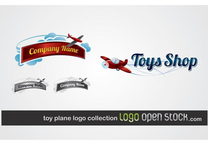 Toy Plane Logo Collection Toy Plane Logo Collection