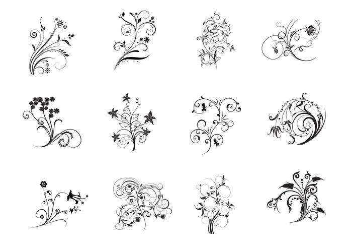 Floral Flourish Vectors