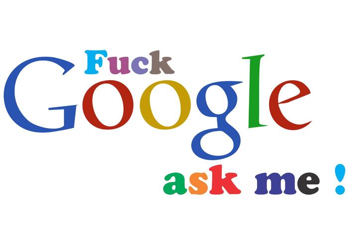 Fuck Google Ask Me Vector Logo Fuck Google Ask Me Vector Logo