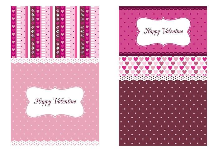 Papel tapiz del Día de San Valentín Tri-Pack vector
