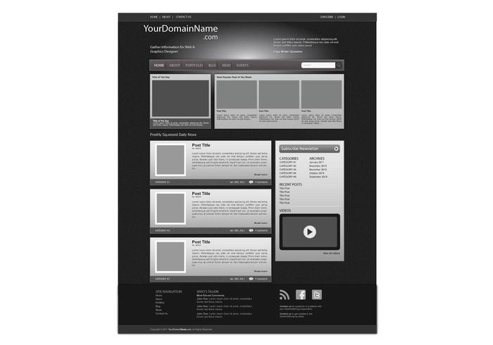 Vector Web Template Vector Web Template