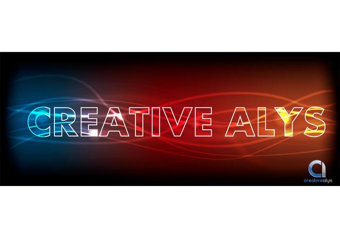 Glowing Light Text Vector Effect Glowing Light Text Vector Effect