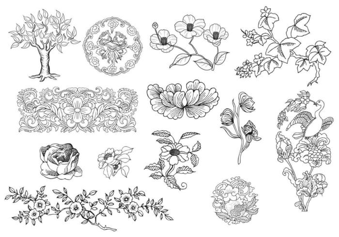 Earthy Ornament Vector Pack