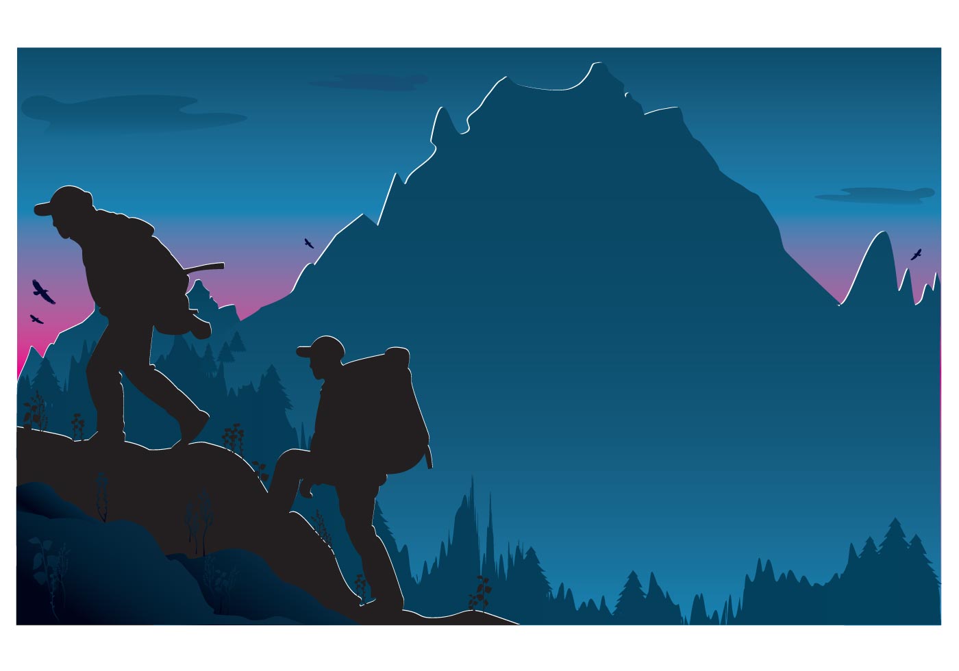 Trekking Vector - Download Free Vector Art, Stock Graphics & Images