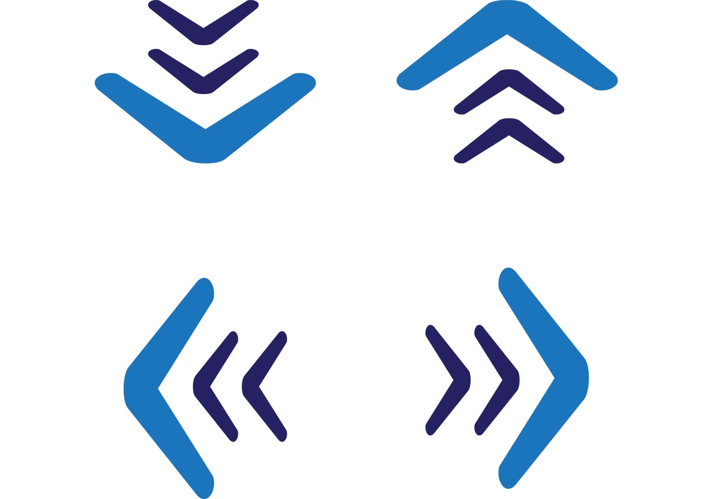 Libre Vector Expandir y Contrato Iconos