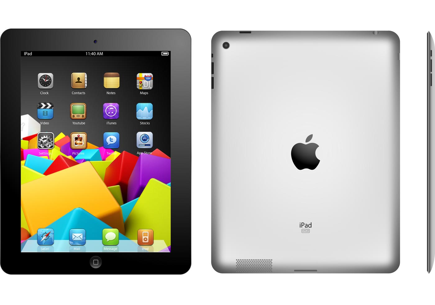 Download Free IPad 2 APPLE Vector