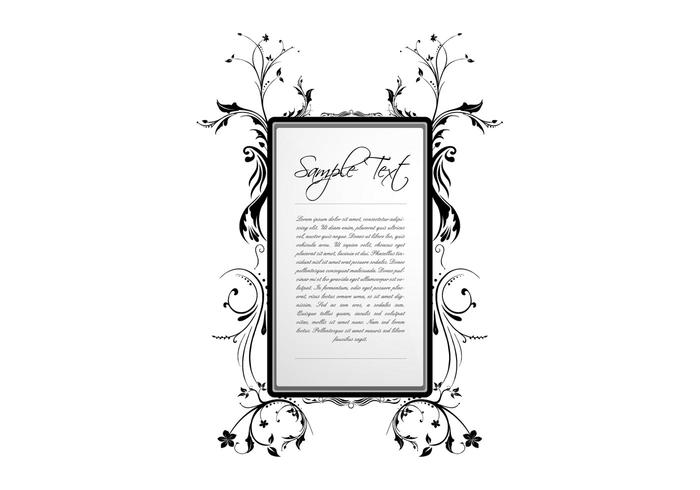 Flower Vector Floral Frame Flower Vector Floral Frame