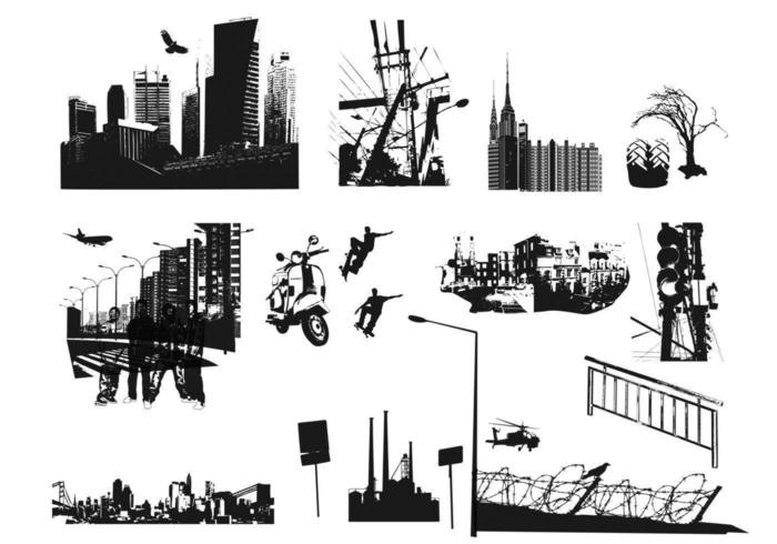 City Streets Vector Pack