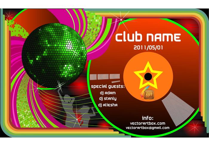 Vector Club Poster Template Vector Club Poster Template