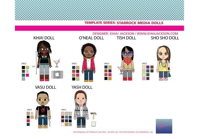 POP Art Series_StarRock Doll Vectors POP Art Series_StarRock Doll Vectors
