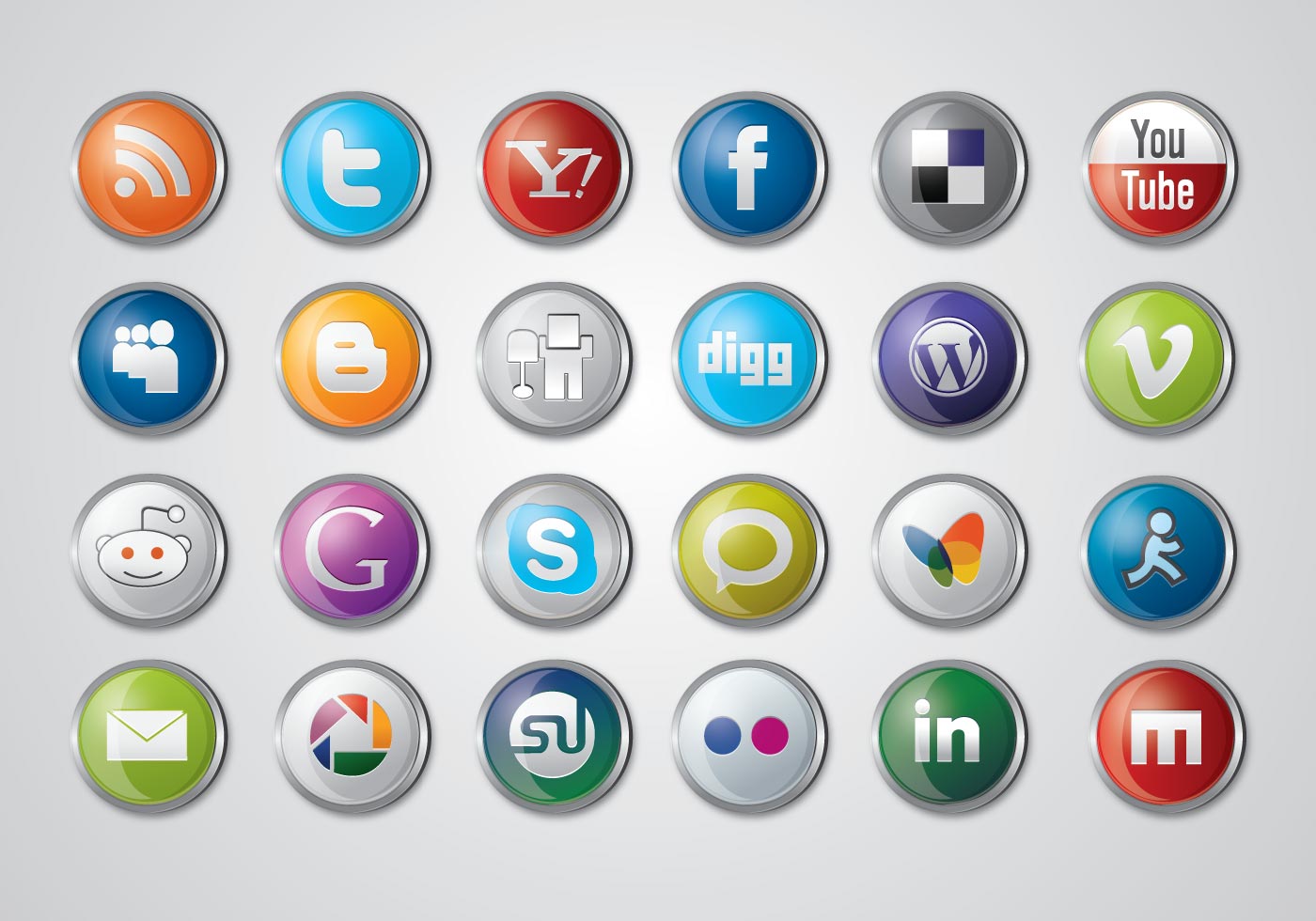 social icons vector social icons vector
