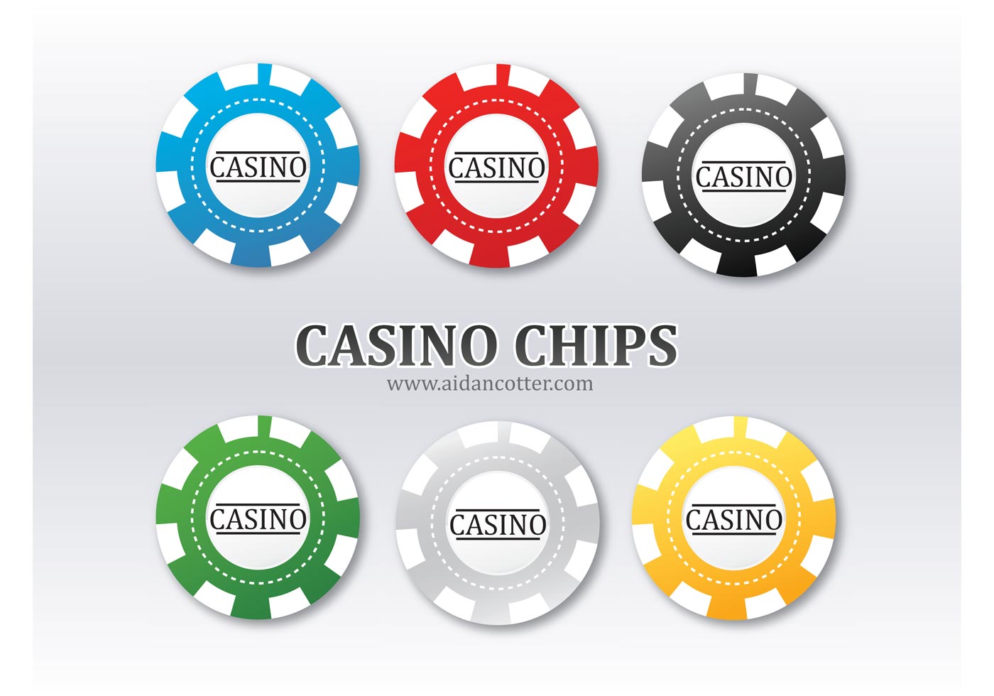 Free Poker Chip Vectors1400 x 980