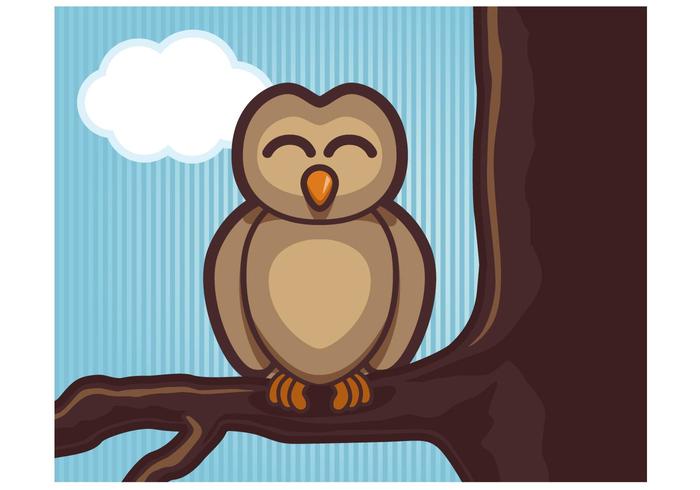 Woodland Owl Vector Woodland Owl Vector